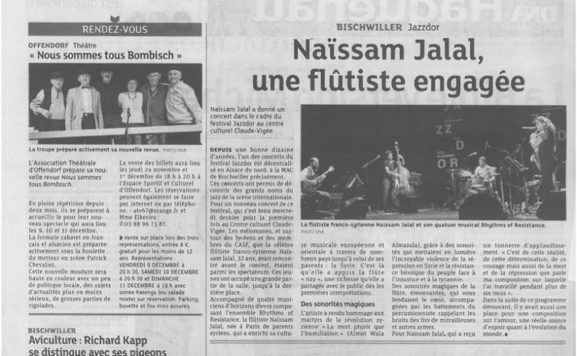 Dernières nouvelles d’Alsace